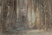 Wyke Bayliss Cologne Cathedral, pen and watercolour Germany oil painting artist